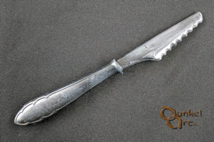 kleine Knochensäge - Metallgriff unverziert - zum Schließen ins Bild klicken